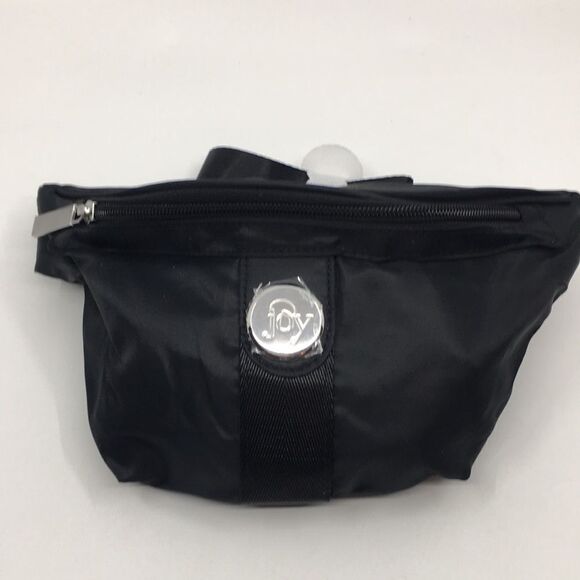 Joy Mangano black lightweight belt bag with silver tone hardware - Picture 12 of 12